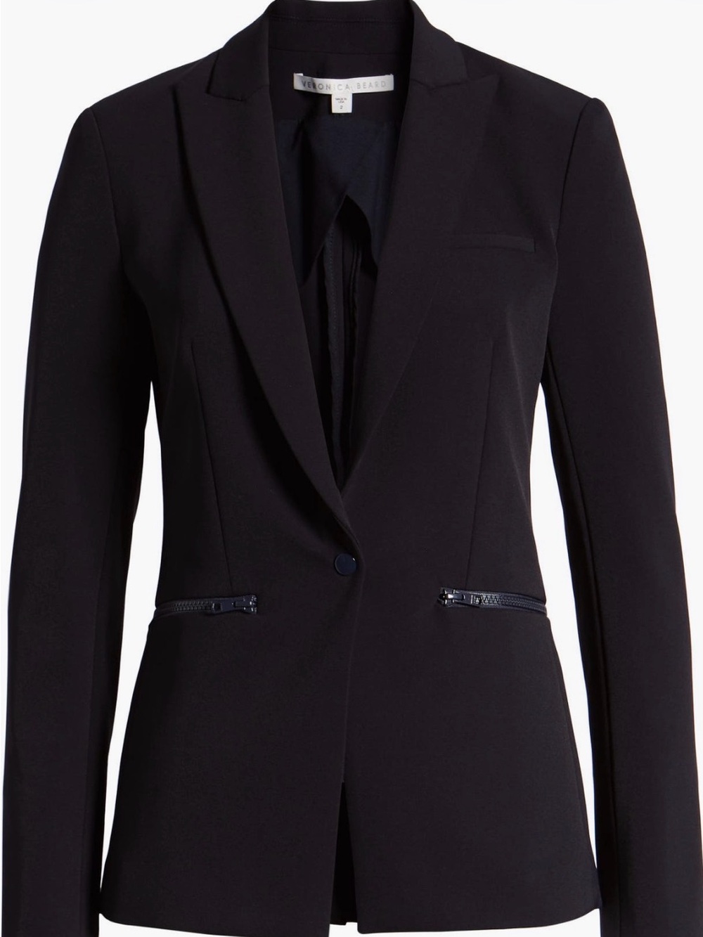 Veronica Beard Scuba Black Blazer
